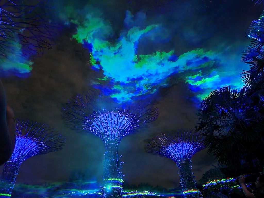 【2024濱海灣花園】 超級樹極光秀